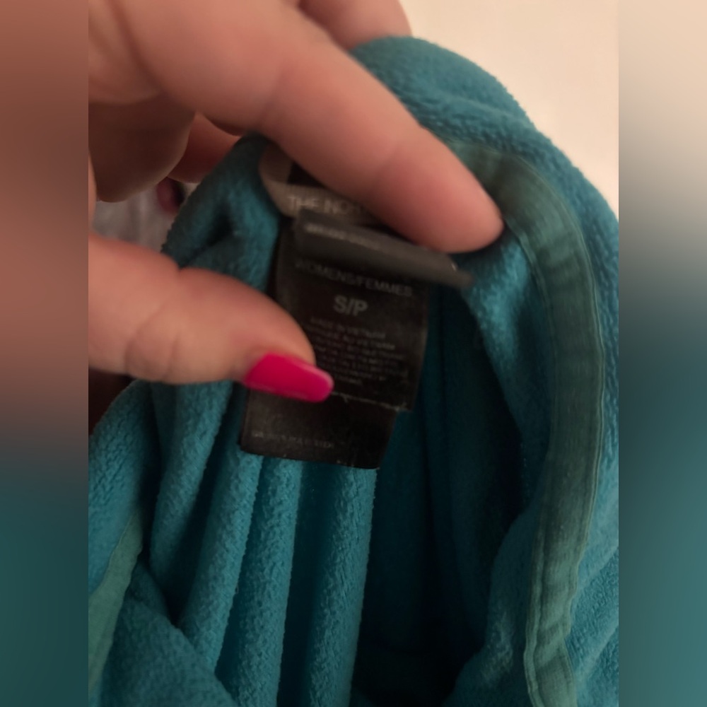 The North Face Teal Fleece Women’s Pullover Small - Picture 4 of 4